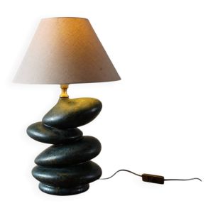 Lampe galet en céramique par François Chatain
