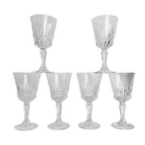 6 verres à eau en cristal Luminarc