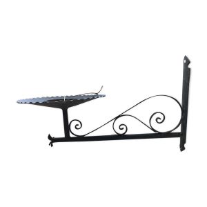 Applique murale en fer forgé noir