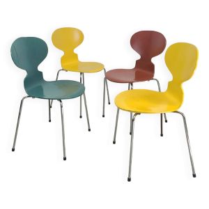 Chaise scandinave vintage design Arne Jacobsen pour Fritz Hansen modèl