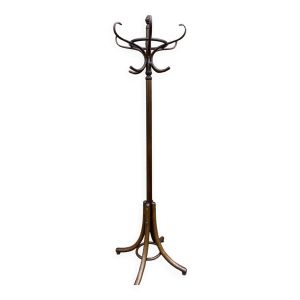 Porte-manteaux sur pied vintage perroquet 70s bois courbé french coat rack Perroquet bentwoo