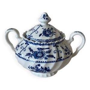Sucrier porcelaine anglaise Johnson Bros modèle Indies / Indes