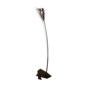 Lampadaire fleur métallique