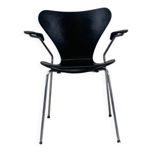 Fauteuil Butterfly noir par Arne Jacobsen pour Fritz Hansen