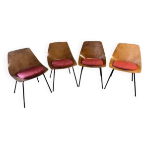 Chaises Tonneau Pierre Guariche Edition Steiner