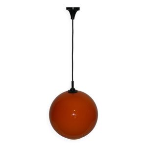 Suspension Boule orange des années 60 - 70