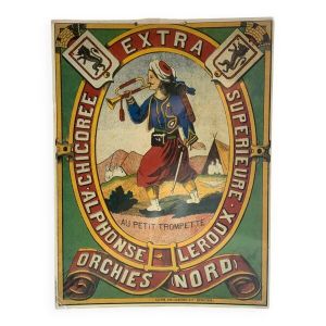 Affiche lithographiée « Chicorée Leroux »