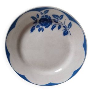 Assiette vintage motif fleur Sarreguemines Digoin france corsica