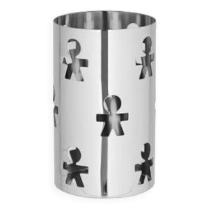 Porte-gressins design ajouré en acier inoxydable 18/10 poli Alessi Girotondo AKK09