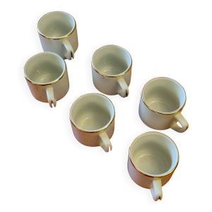Tasses à café Apilco en porcelaine française