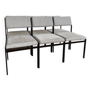 Lot de 6 chaises Cees Braakman SM07 (série japonaise)