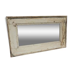 Miroir Indien Bois Vieux Teck Patiné à Fixer