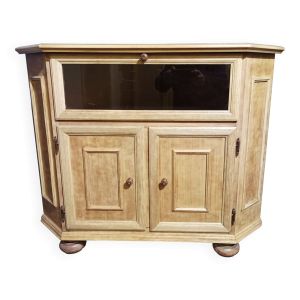Meuble d'angle en bois brut