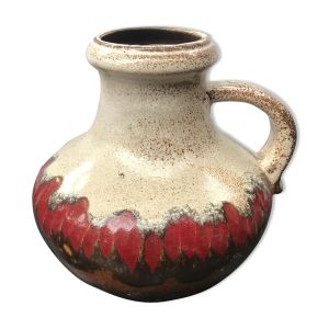 Pichet Schevrich céramique germany beige marron rouge vintage