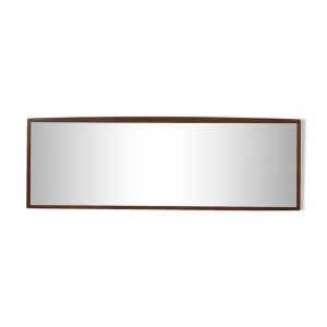 Miroir scandinave horizontal en palissandre de Rio 139x47cm