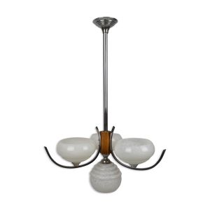Lustre moderniste Art Déco, 1940
