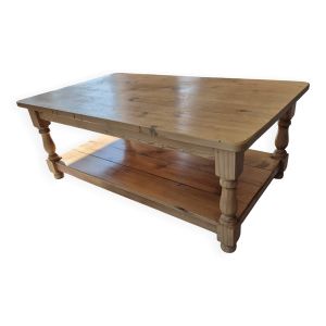 Table basse en orme massif