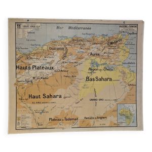 Carte scolaire Vidal Lablache, Algérie et Tunisie