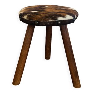 Tabouret peau de vache