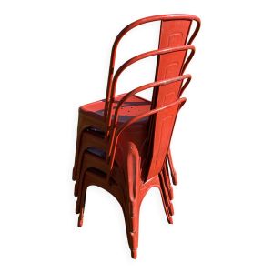 Chaises de style Tolix, modèle A des années 1970-80