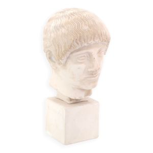 Buste d'homme en plâtre de l'Ephebe blond, années 70