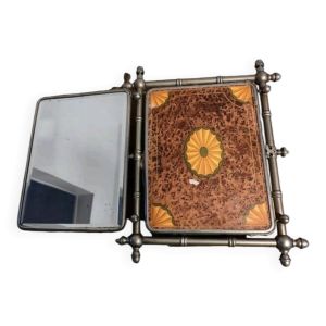 Miroir triptyque 1900 biseauté Barbier