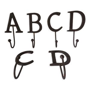 Patères Lettres en fer forgé