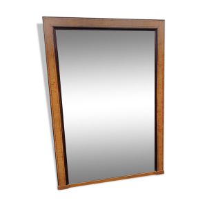 Miroir d'époque Charles X en érable moucheté et palissandre 155 cm x 109 cm