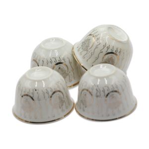 Lot de 4 tasses anciennes main de fatma
