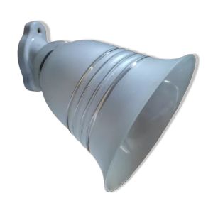 Applique lampe tulipe verre dépolis liseré support porcelaine dp 1122240