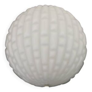 Applique murale demi sphère en verre blanc vintage. Années 70