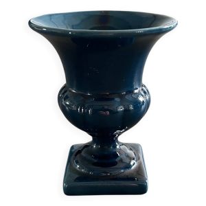 Vase style Médicis bleu nuit