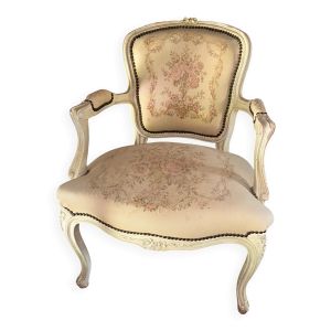 Fauteuil vintage style Louis XV