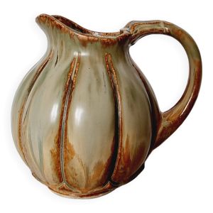 Pichet moderniste en grès émaillé du début du XXe siècle