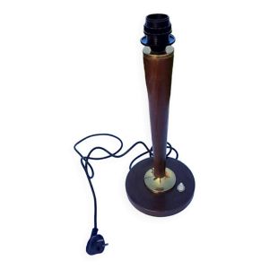 Lampe de bureau en bois style Mazda avec bouton poussoir