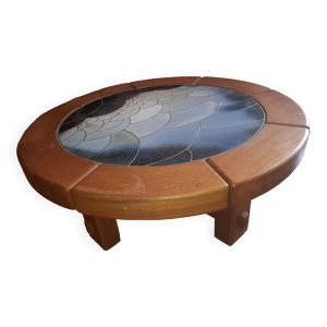 Table basse en orme massif François Sénac