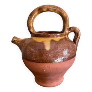 Cruche ancienne en terre cuite vernissée
