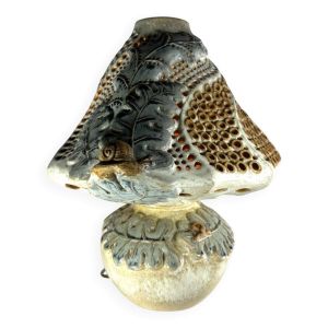 Lampe Bernard Rooke 1970 Vintage escargot ceramique Angleterre