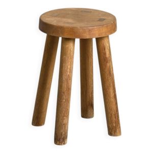 Tabouret par Charlotte Perriand pour les Arcs 1600, circa 1965