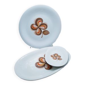 Service de table grande fleur