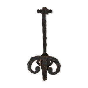 Patère en fer noir 1960