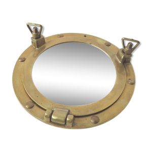 Miroir hublot en laiton diamètre 18cm