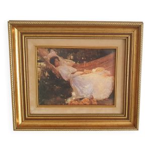 Reproduction sur toile - The Arbour par Sir Alfred Munnings