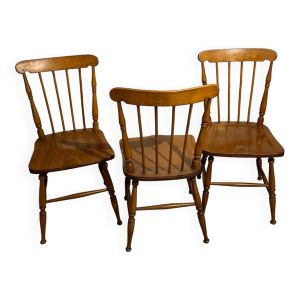 Lot de 3 chaises western