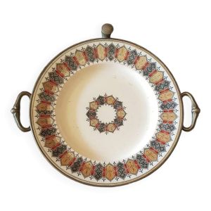 Assiette chauffante. Chauffe plat XIXème.