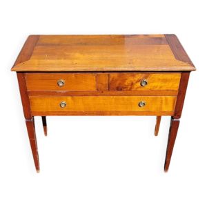 Commode console en merisier 3 tiroirs