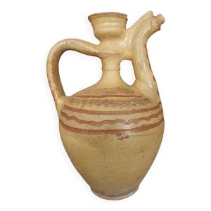 Jarre à eau, orjol en terre cuite vernissée, sud de la France XIXème