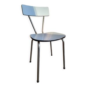 Chaise vintage en formica bleu ciel