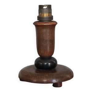 Lampe bois, pied de lampe bois art déco, lampe à poser, lampe de chevet