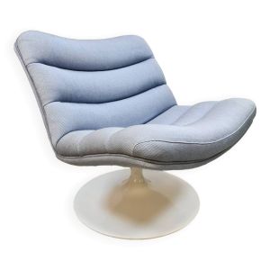 Fauteuil pivotant vintage design hollandais Geoffrey Harcourt Artifort F978